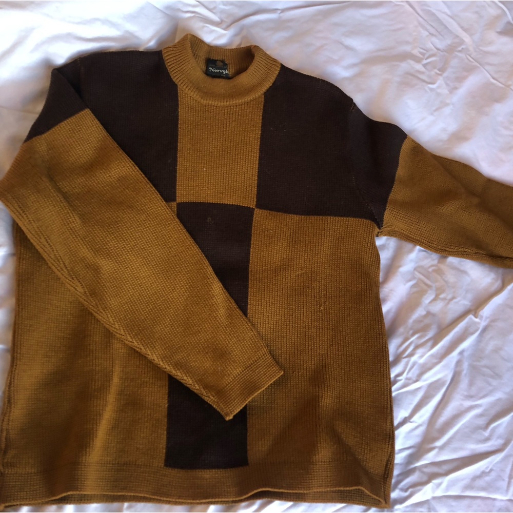 Vintage men’s wool ski sweater medium
